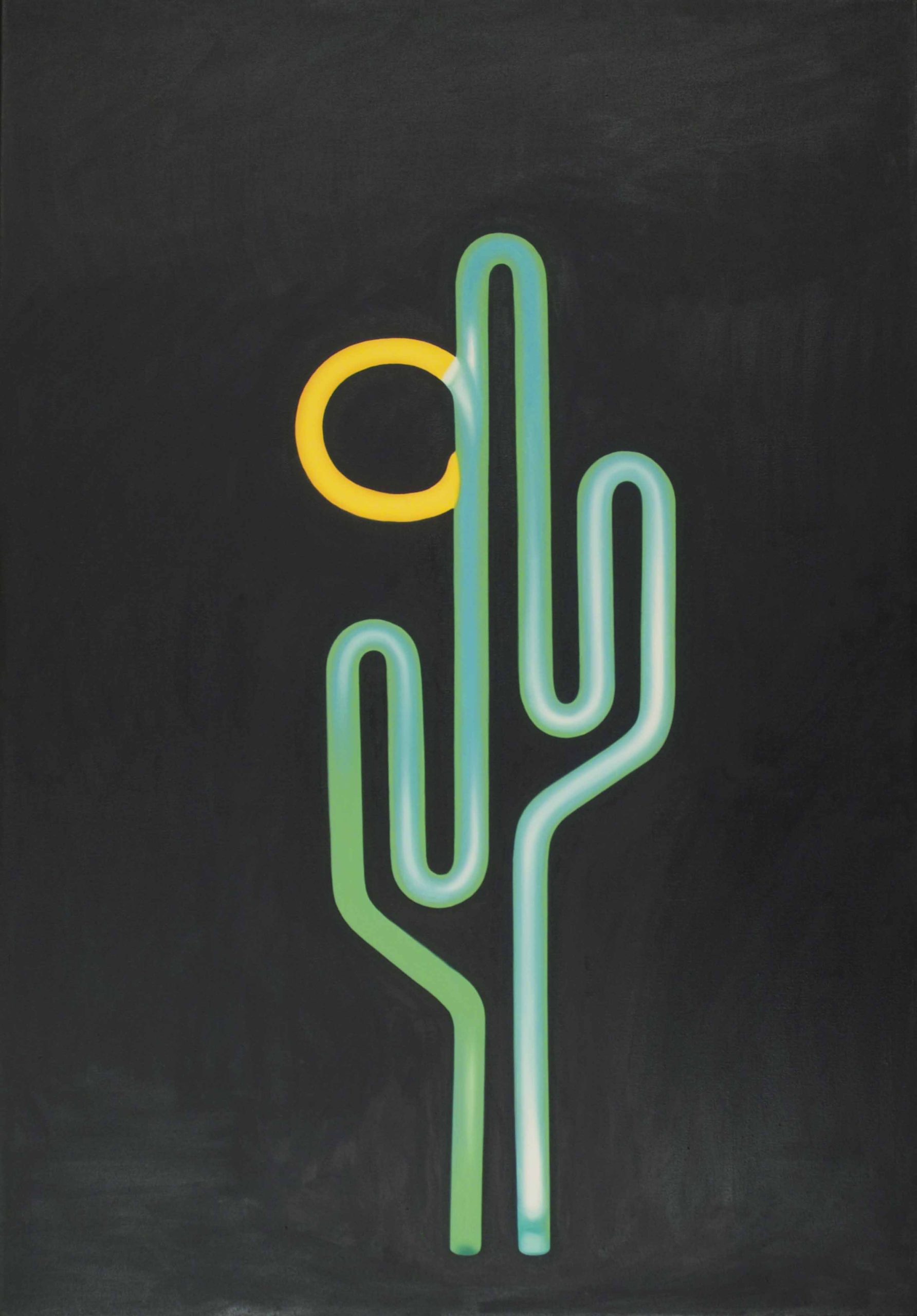 Neon, 2006, olej, płótno, 100x70 cm